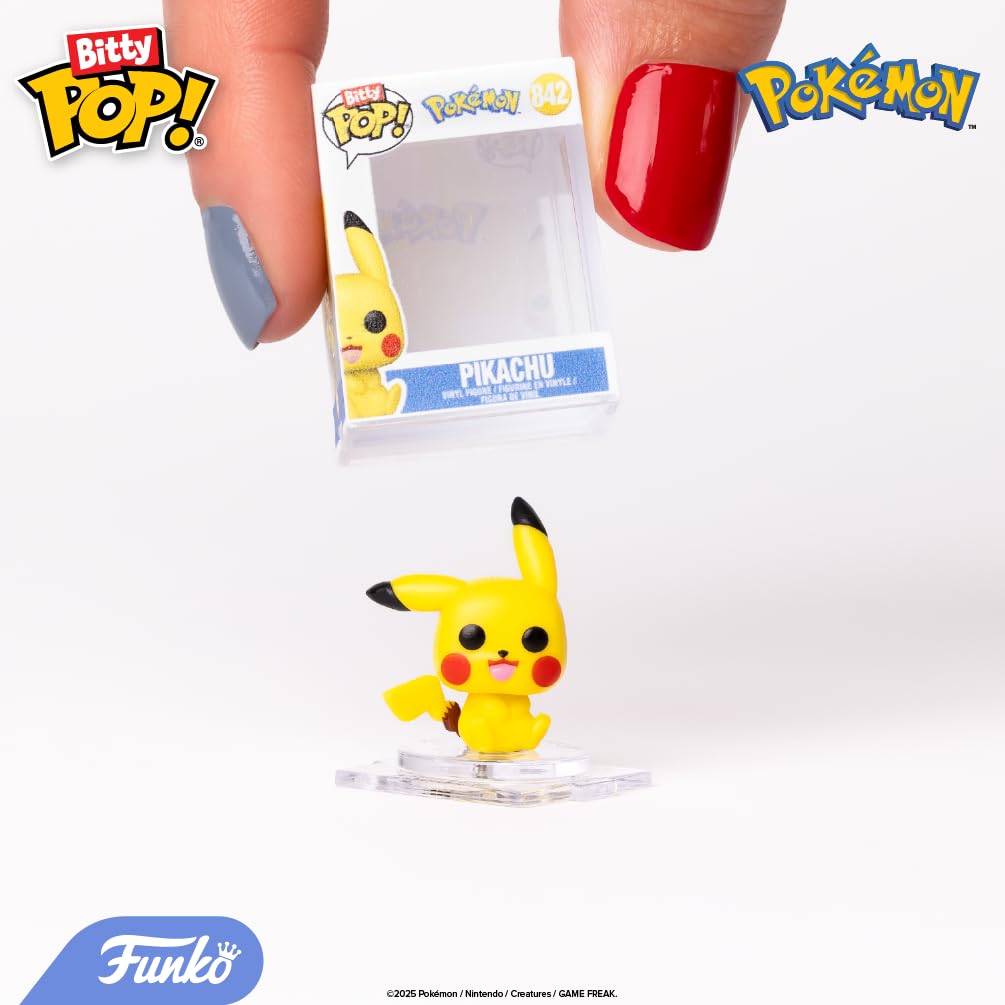Funko Pop! Bitty: Pokemon - Bulbasaur, Flareon, Pichu, and Charizard - 0.9 Inch (2.2 Cm) Collectable - Gift Idea - Stackable Display Shelf Included - Gift Idea - Party Bags Stocking
