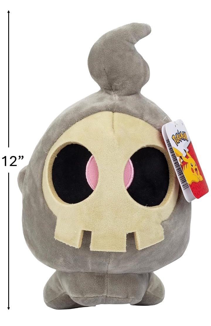 Pokémon 12" Large Halloween Ghost Plush 2-Pack - Gengar & Duskull - Officially Licensed - Get Two Authentic Collectible Soft Stuffed Animal Toy Figures - Gift for Kids, Boys, Girls - 2+