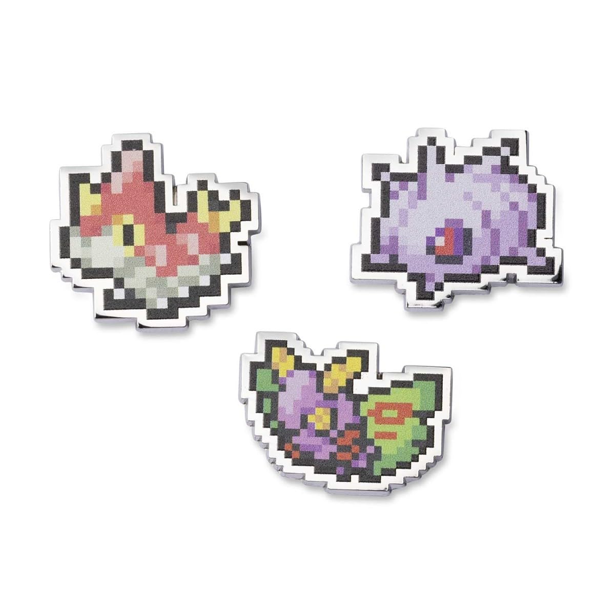 Pokémon Center: Wurmple, Cascoon & Dustox Pokémon Pixel Pins (3-Pack)