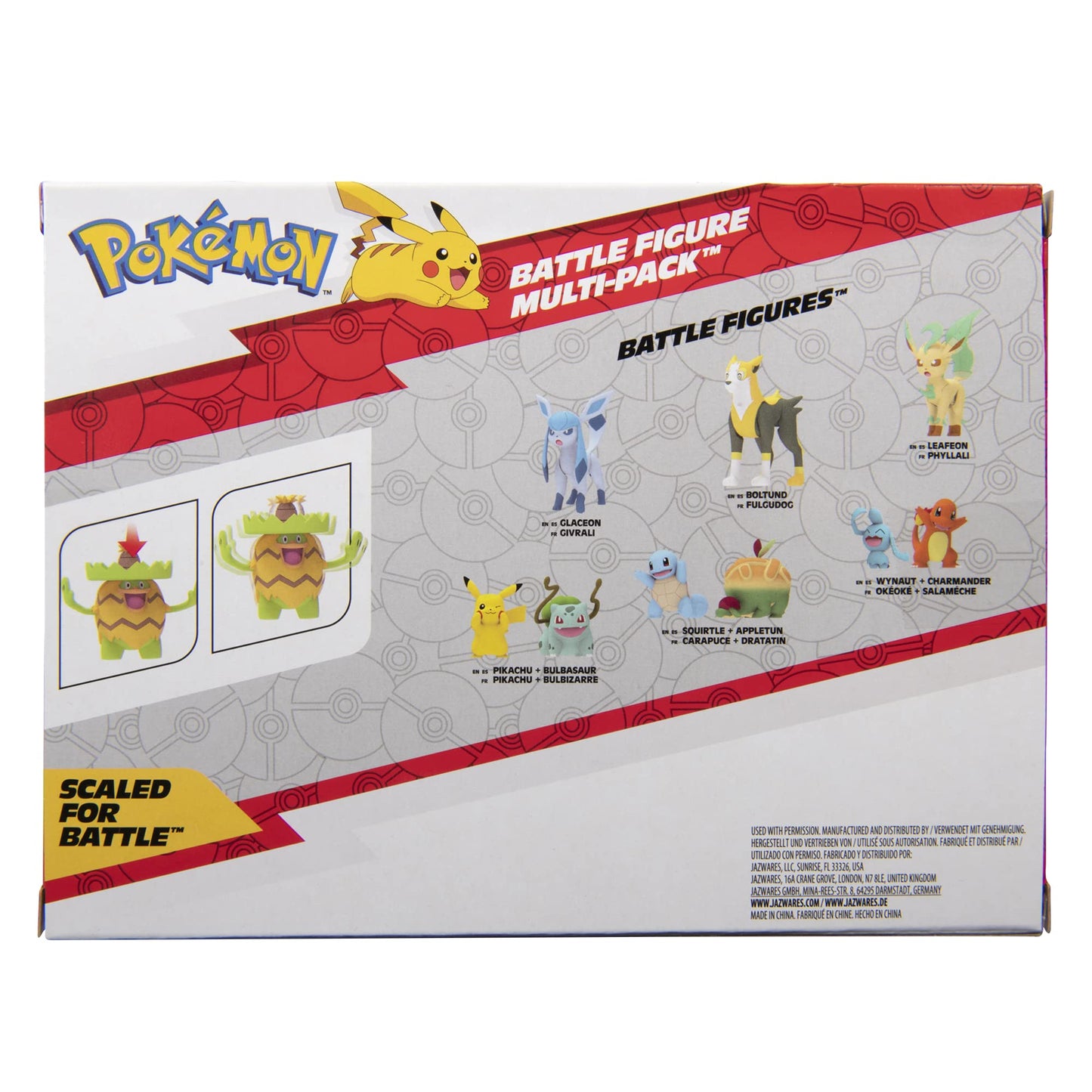 Pokémon Grass-Type Battle Figure Pack, Ludicolo, Ivysaur, Grookey - 4.5, 3, 2-inch - Kids Pokémon Fans - Amazon Exclusive