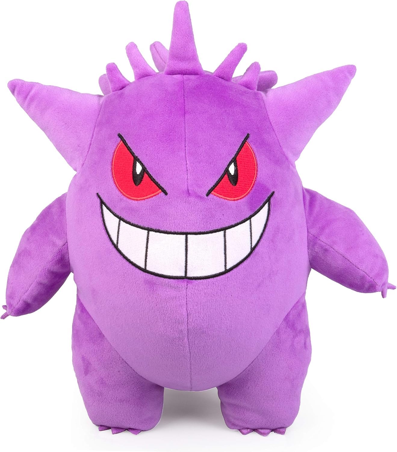 Pokémon 12" Large Halloween Ghost Plush 2-Pack - Gengar & Duskull - Officially Licensed - Get Two Authentic Collectible Soft Stuffed Animal Toy Figures - Gift for Kids, Boys, Girls - 2+