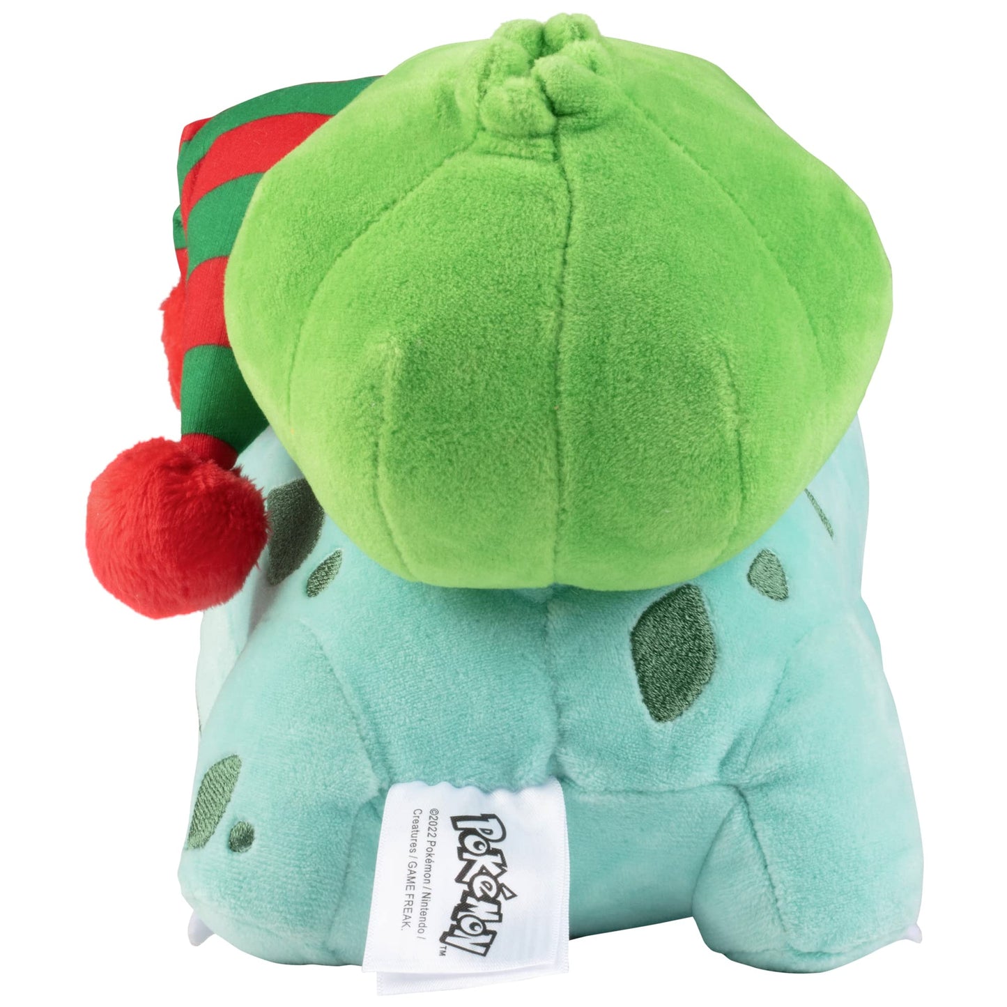 Pokémon 8" Holiday Bulbasaur with Elf Hat Accessory - Officially Licensed - Generation 1 Starter - Stuffed Animal Toy Figure - Christmas Stocking Stuffer Gift for Kids, Boys, Girls - 2+