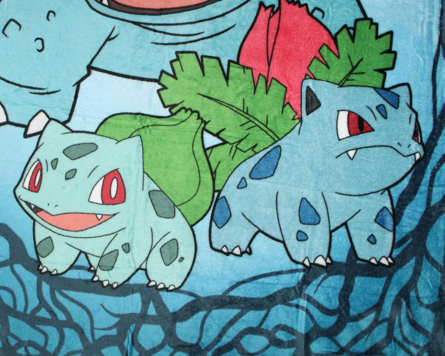 Pokemon Bulbasaur Evolutions Ivysaur Venusaur Throw Blanket - 46" x 60" Cozy Soft Fleece Throw Blanket for Bed Couch