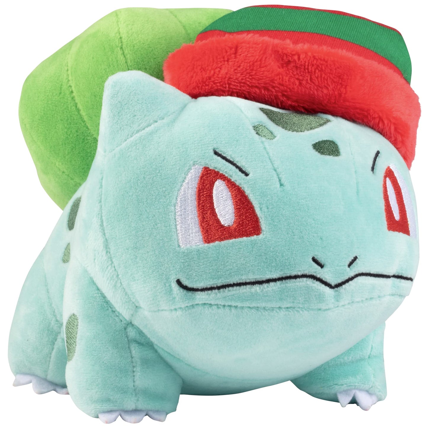 Pokémon 8" Holiday Bulbasaur with Elf Hat Accessory - Officially Licensed - Generation 1 Starter - Stuffed Animal Toy Figure - Christmas Stocking Stuffer Gift for Kids, Boys, Girls - 2+