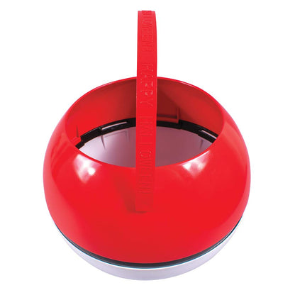 Disguise Pokeball Halloween Candy Pail, Official Pokemon Treat Pail Costume Accessory for Kids Red & White, 7.5 Inch Width