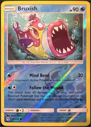 Lost Thunder - Bruxish - 70/214 - Reverse Holo - NM/M