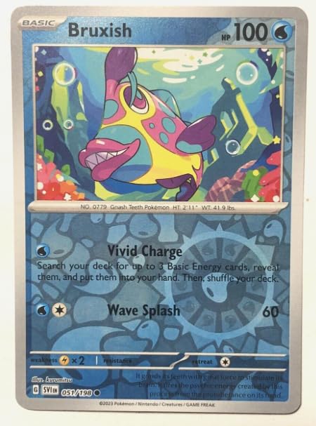 Bruxish 051/198 - Reverse Holo - Scarlet & Violet - NM/M