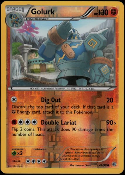 XY Ancient Origins - Golurk - 41/98 - Reverse Holo- NM/M