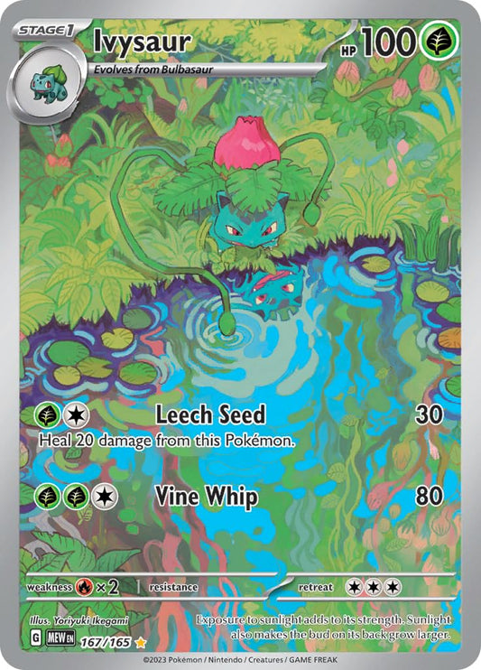 Pokemon - Ivysaur 167/165 - Pokemon 151 - Illustration Art Rare - Single Card