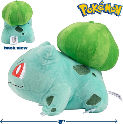 Pokemon 8-Inch Bulbasaur Starter Plush - Officially Licensed - Authentic Soft Stuffed Toy - Gift for Kids, Boys, Girls - 2+